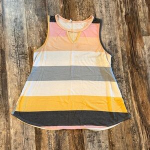 Striped Sleeveless Women's Top